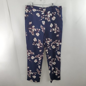 Vila Clothing Pants 44‎ XL Floral Blue Pink Trouser